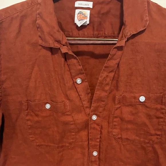C&C California Men's Burnt Orange Casual Shirt - Picture 4 of 6
